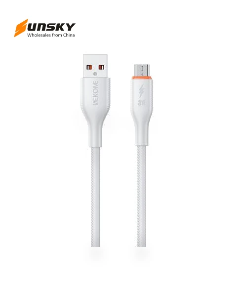 USB to Micro USB Silicone Data Cable — Cables, WK