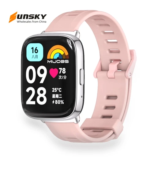 Flat Hole Breathable TPU Watch Band — Watch Accessories, MIJOBS