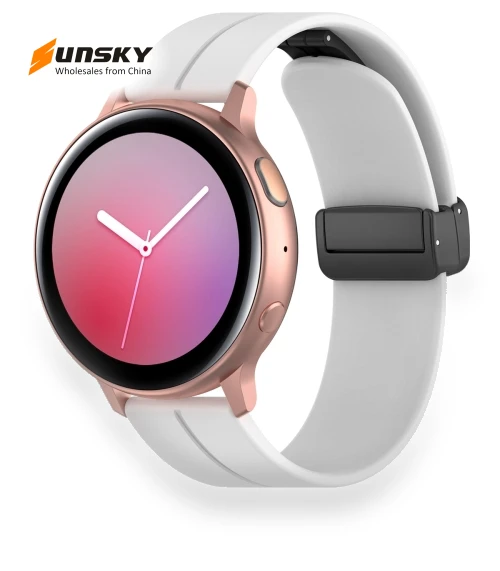 Universal Flat Head Groove Folding Silicone Watch Band — Girls' Watch Straps