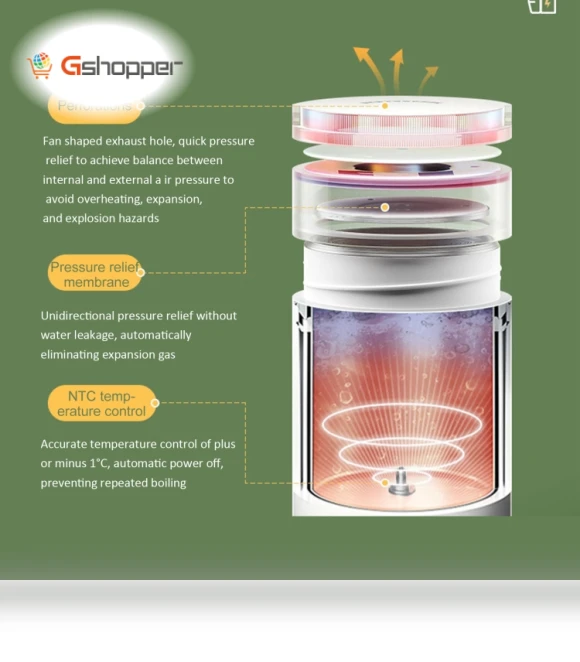 Electric Heating Water Cup Smart Boiling Kettle — Electric Kettles