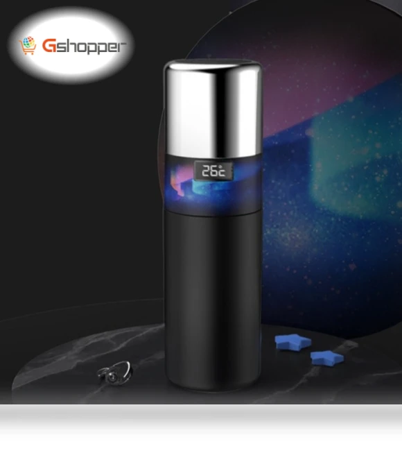 Smart USB Rechargeable Hot and Cold Cup with Handle — Travel Drinkware