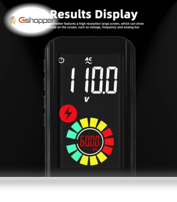 Smart Digital Multimeter with True RMS, 9999 Counts, Color Display — Electrical Testers, BSIDE