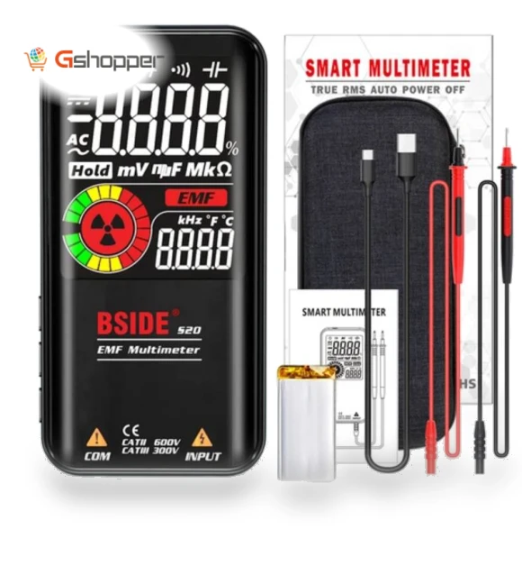 Electromagnetic Radiation Detector Multimeter with Color Screen — EMF Detectors, BSIDE