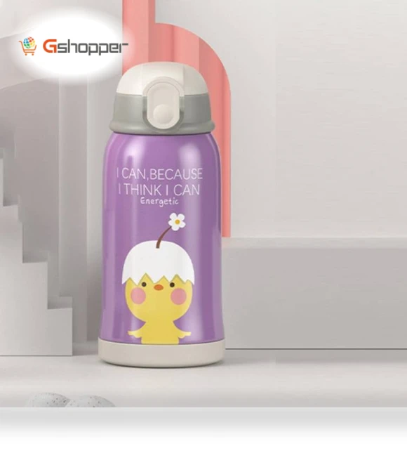 Smart Cartoon Animal Children Straw Cup — Parent Cup Holders