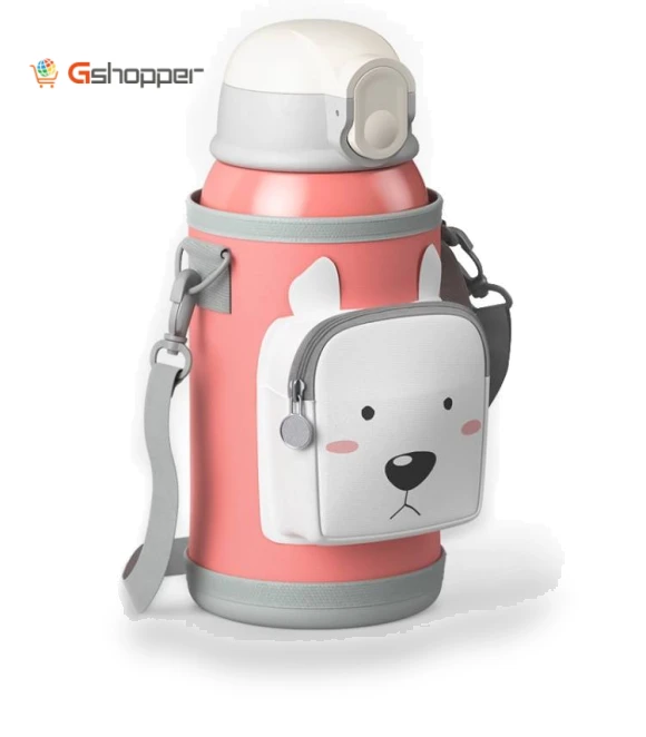 Smart Cartoon Animal Children Straw Cup — Parent Cup Holders