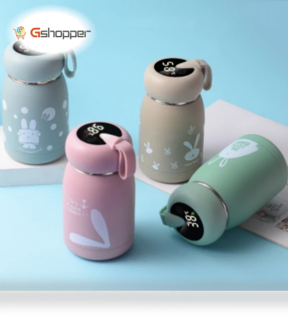 Intelligent Temperature Display Thermos Mug with Color Change Feature — Travel Drinkware