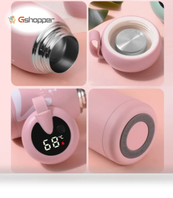 Intelligent Temperature Display Thermos Mug with Color Change Feature — Travel Drinkware