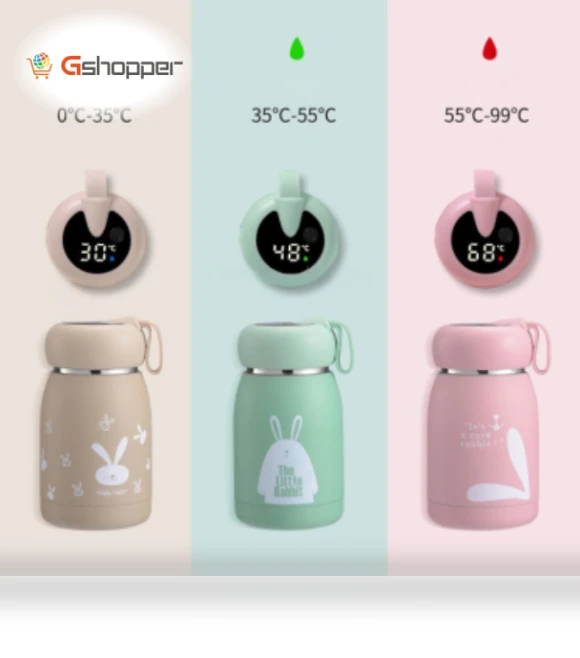 Intelligent Temperature Display Thermos Mug with Color Change Feature — Travel Drinkware