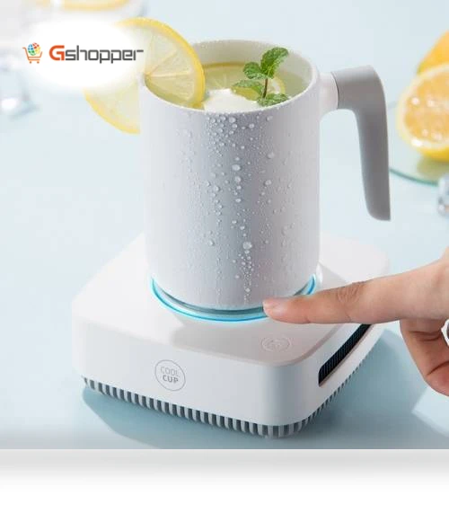 Dual-use Constant Temperature Refrigeration Intelligent Cup — Travel Drinkware