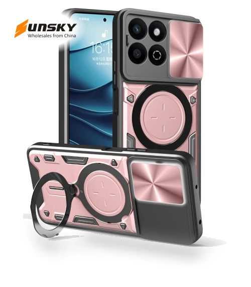 CD Texture Sliding Camshield Magnetic Holder Phone Case — Basic Cases, Honor