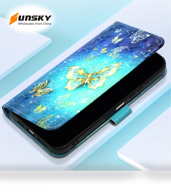 3D Painting Horizontal Flip Leather Phone Case for Infinix Hot 50i 5G / Smart 9 4G — Flip Cases, Infinix