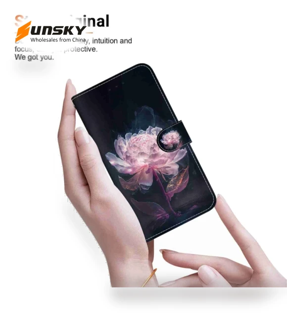 Crystal Texture Colored Drawing Leather Phone Case for Infinix Hot 50i/Smart 9 — Bumpers, Infinix