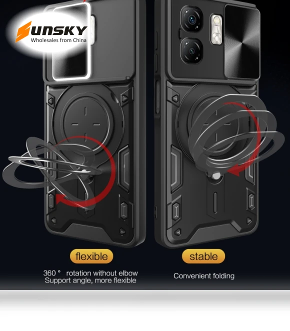 Sliding Camshield Magnetic Holder Phone Case for Infinix Smart 9 / Hot 50i — Basic Cases, Infinix