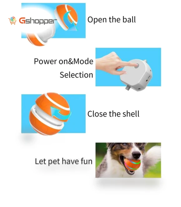 Intelligent Remote Control Pet Toy Luminous Ball for Dog Training — Balls, O1