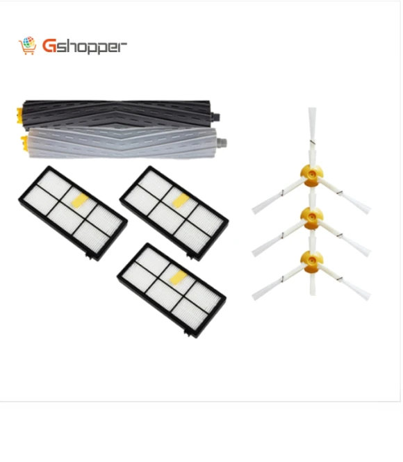 Vacuum Robot Accessories Debris Extractor & Hepa Filter & Side Brush for iRobot Roomba 800 900 Series — Smart Cleaning Robots, iRobot