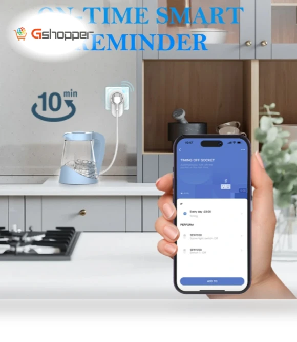 16A Smart WiFi EU Plug Socket with Power Monitoring and Voice Control — Smart Home Modules, LDNIO