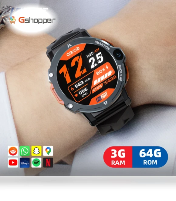 1.54 inch TFT Android 4G Smart Watch Phone with Dual Camera and GPS — Smartwatches, LOKMAT