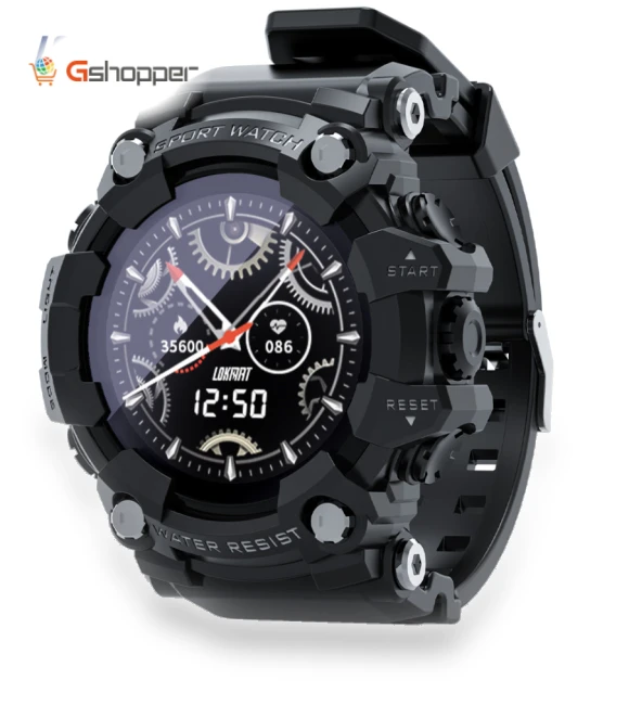 Bluetooth Smart Watch for Outdoor Sports with Step Counting, Sleep, Heart Rate, Blood Pressure, and Blood Oxygen... — Fitness & Activity Monitors, LOKMAT