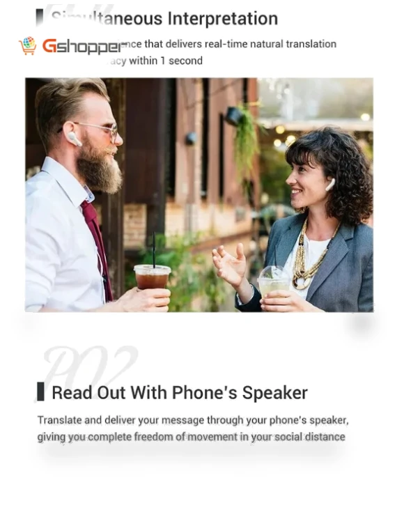 Wireless Earbuds with Instant Translation for 127 Languages — Language Translators