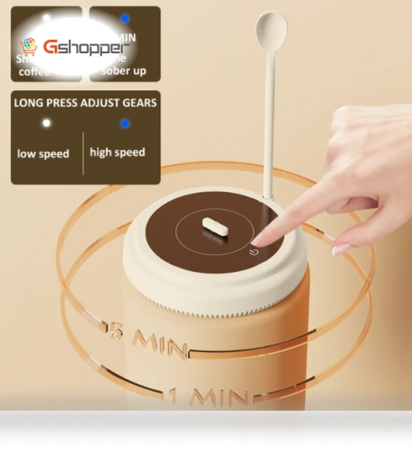 Magnetic Levitation Milk Shaker Electric Coffee Stirring Mug — Drink Stirrers