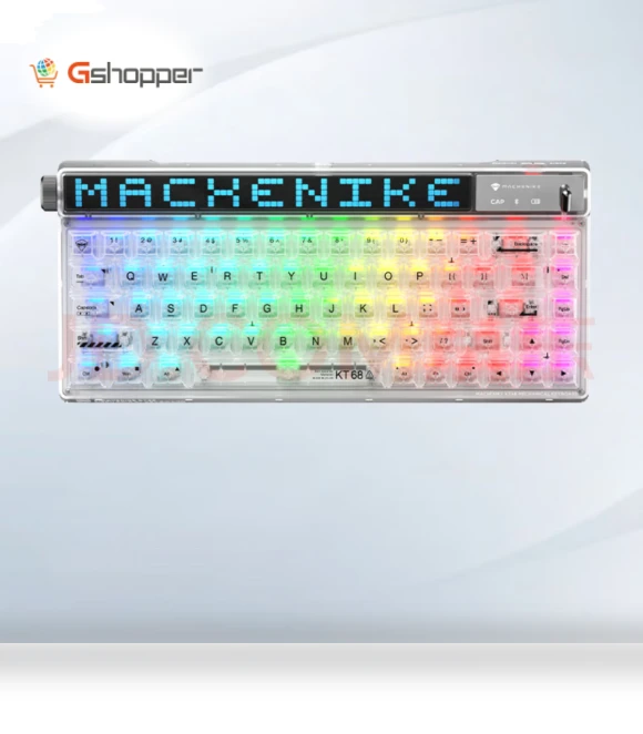 KT68 Smart Screen Wireless Bluetooth Gaming Keyboard — Gaming Keyboards, Youpin