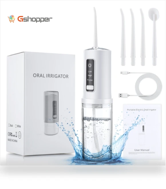 Portable Dental Flosser with 4 Nozzles — Power Flossers