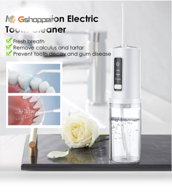Portable Dental Flosser with 4 Nozzles — Power Flossers