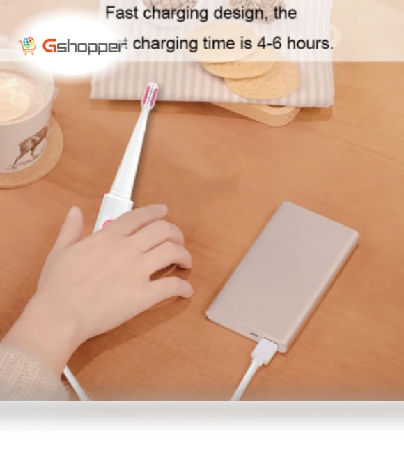Smart USB Fast Charging Waterproof Sonic Electric Toothbrush — Sonic Electric Toothbrushes, Primus