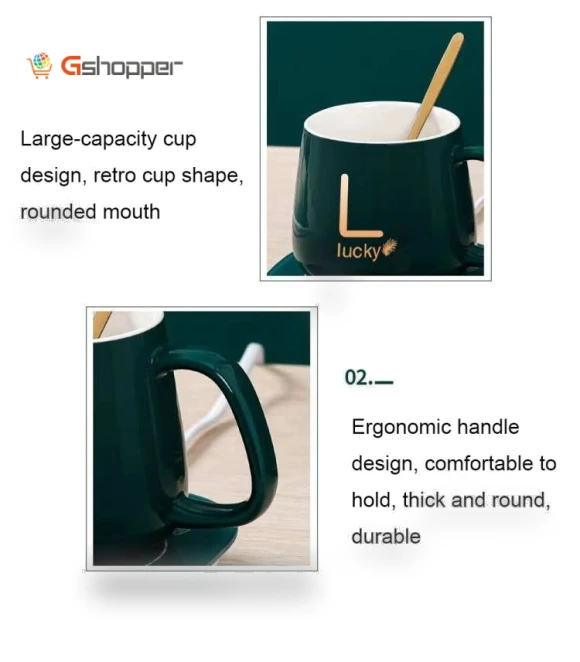 Smart Ceramic Coffee Cup with Constant Temperature Heating — Beverage Warmers