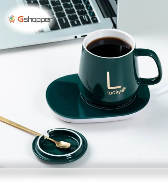 Smart Ceramic Coffee Cup with Constant Temperature Heating — Beverage Warmers