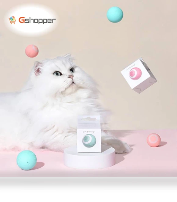 Smart Gravity Teaser Cat Rolling Ball - Teeth Resistant Cat Toy — Cat Playthings