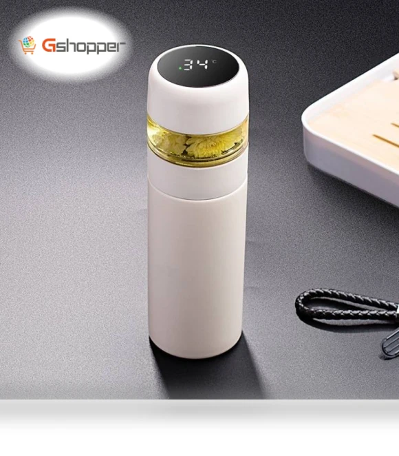 Stainless Steel Smart Insulation Water Cup — Travel Drinkware
