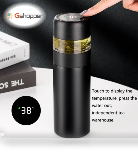 Stainless Steel Smart Insulation Water Cup — Travel Drinkware