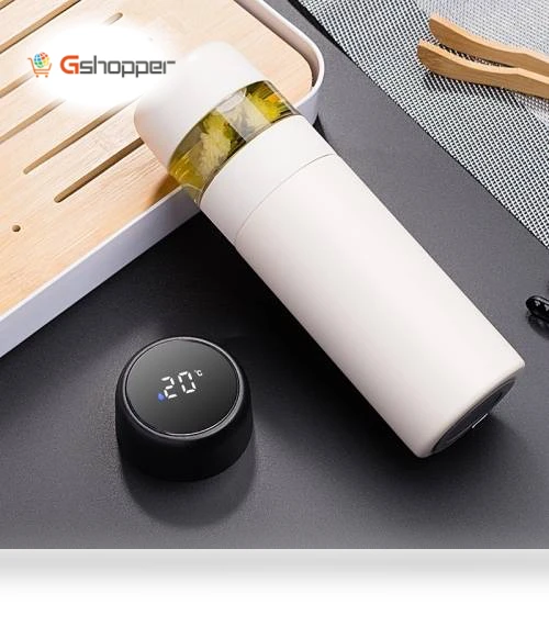 Stainless Steel Smart Insulation Water Cup — Travel Drinkware