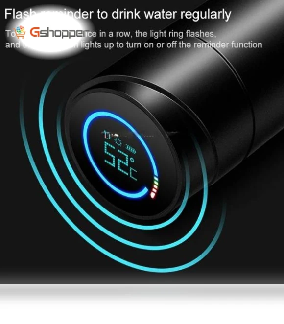 Smart UV Sterilization Thermos Cup with Temperature Display — Travel Drinkware, IntelliCup
