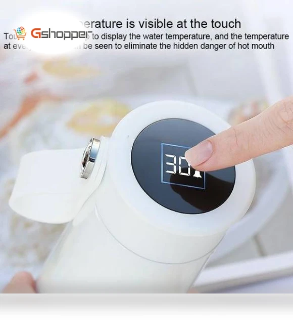 Smart Thermos Cup with Reminder — Travel Drinkware, FANJANE