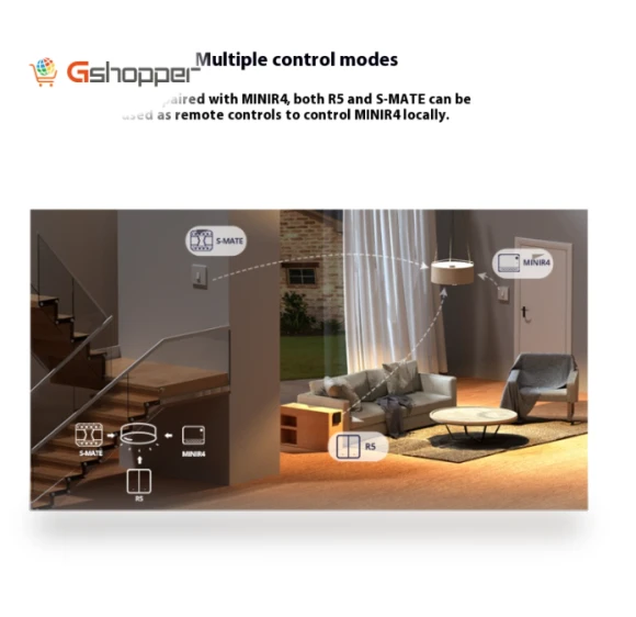 Dual-Control Smart WiFi Switch with Bi-Directional Control and Timing — Ceiling Fan Wall Controls, Sonoff