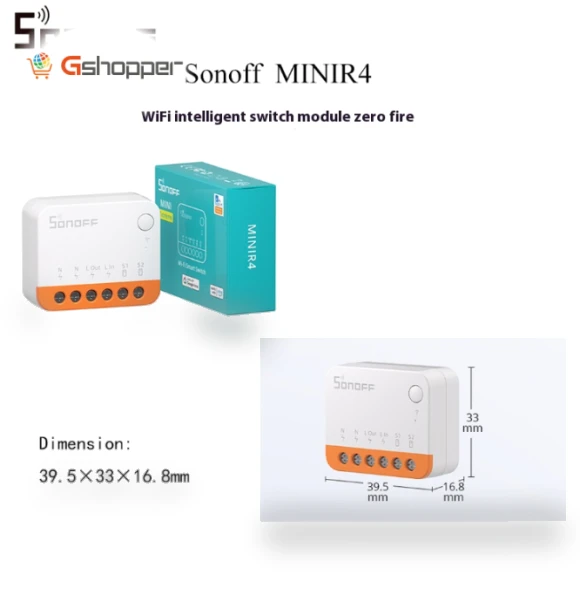 Dual-Control Smart WiFi Switch with Bi-Directional Control and Timing — Ceiling Fan Wall Controls, Sonoff