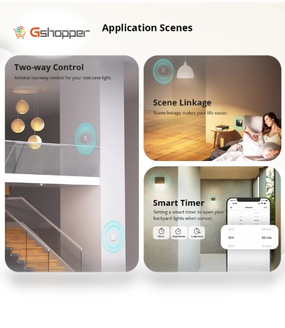 Single Fire Dual Control Smart On/Off Module Switch with Timing and Voice Control — Dimmer Switches, Sonoff