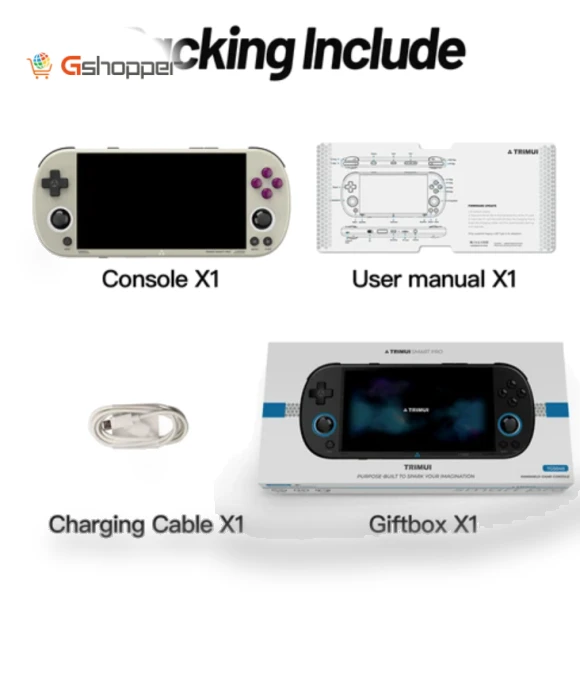 Smart Pro Game Console with 256GB TF Card, 4.96in 720P IPS Screen — Compact & Portable Televisions, Trimui