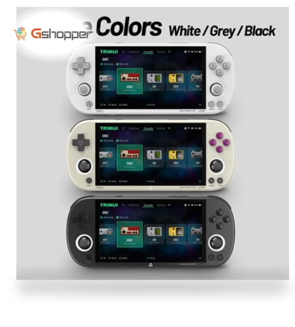 Smart Pro Handheld Game Console with 4.96-inch IPS Screen — Handheld Games, Trimui