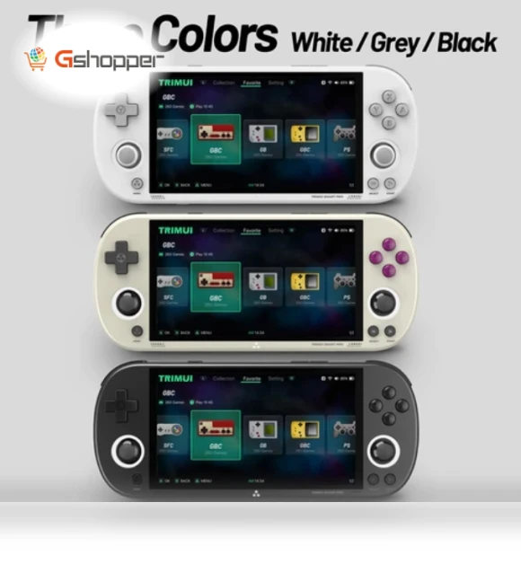 Smart Pro Handheld Game Console with 4.96-inch IPS Screen — Handheld Games, Trimui