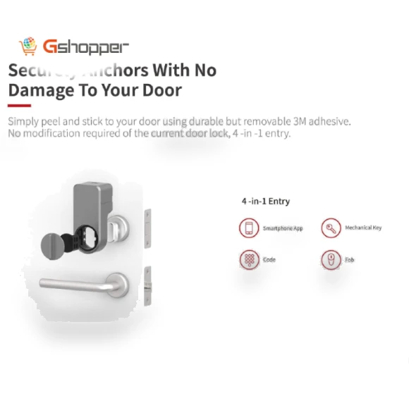 Smart Door Lock with Password Entry, Wireless Connectivity — Smart Home Security, Tuya