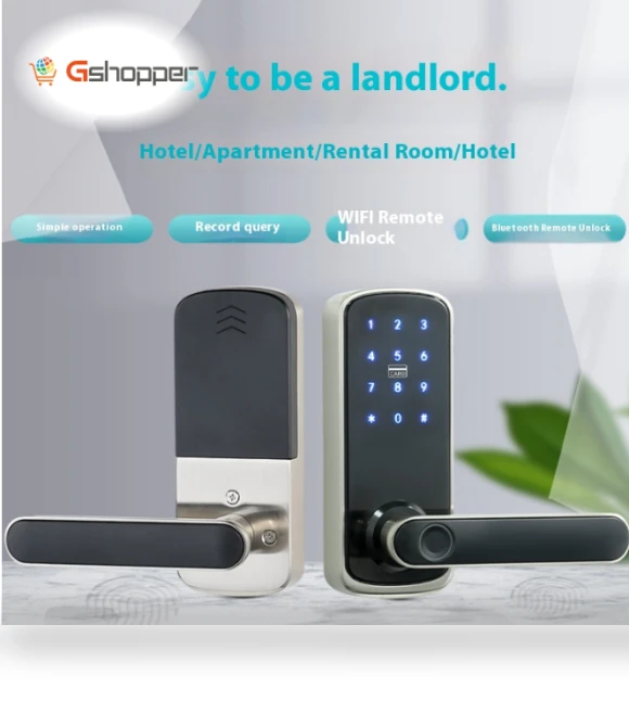 Wifi Fingerprint Smart Lock with Remote App and Bluetooth — Smart Home Security, Tuya