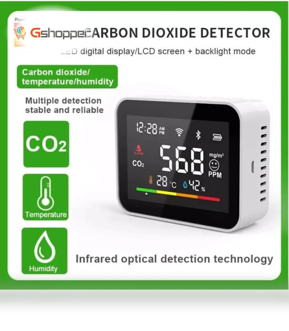 WiFi Smart CO2 Detector with Humiture Sensor — Home Climate Control, RSH
