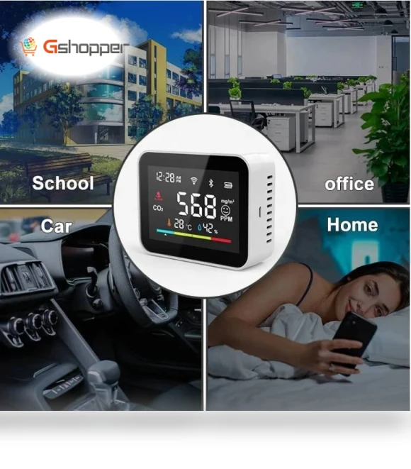 WiFi Smart CO2 Detector with Humiture Sensor — Home Climate Control, RSH
