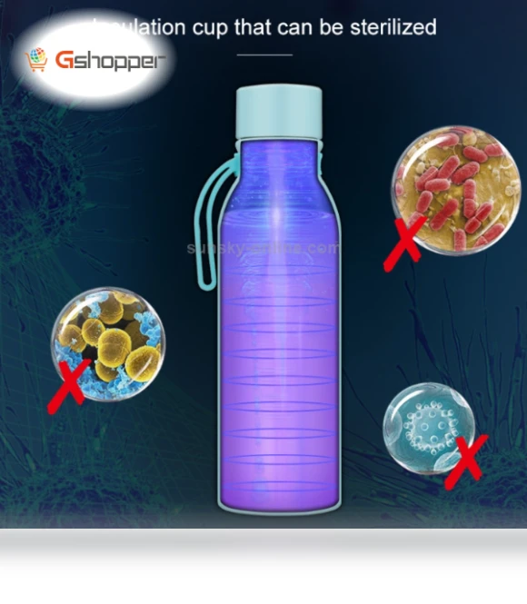 Ultraviolet Sterilization Intelligent Disinfection USB Charging Vacuum Flask — Flasks