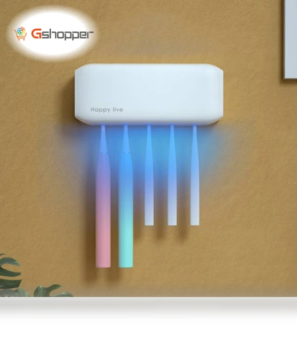 Intelligent UV Toothbrush Disinfection Rack — Toothbrush Holders, HAPPYLIVE