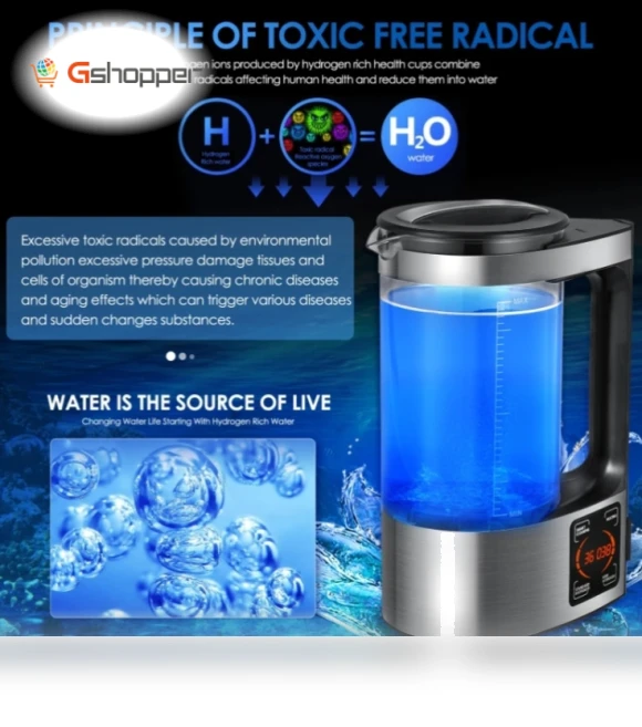 Micro-Electrolysis Hydrogen-Rich Water Machine — Water Purification, V8