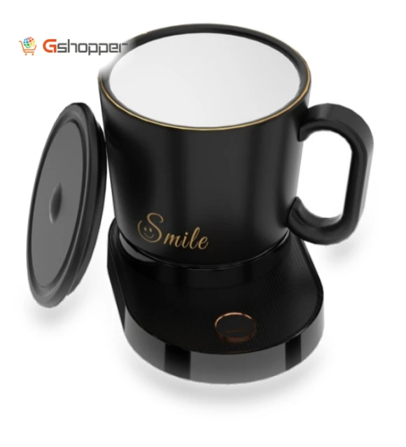 Desktop Mobile Phone Wireless Charger Smart Stirring Mug — Beverage Warmers, IDZ